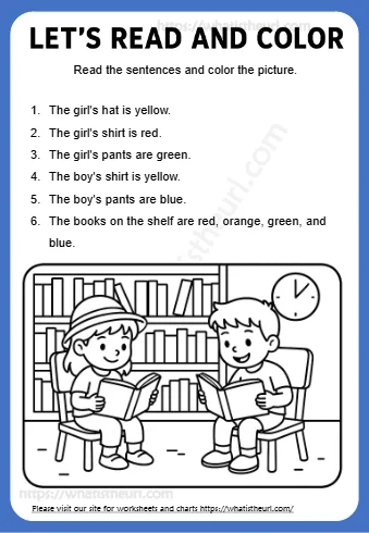 Let S Read And Color