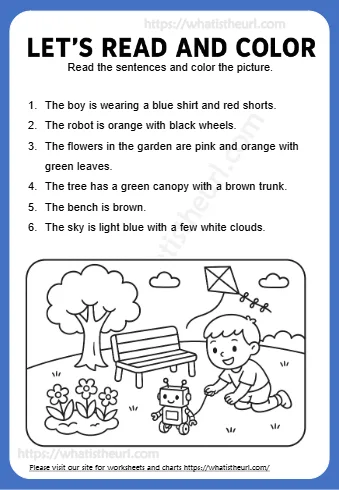 Let S Read And Color