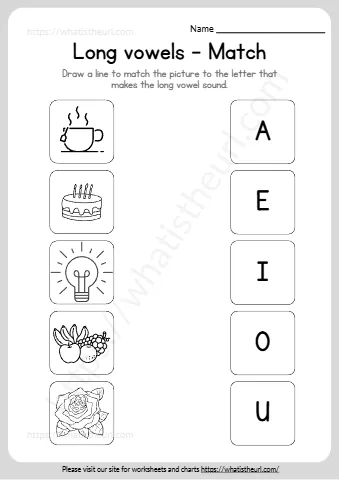 Draw A Line To Match The Picture To The Letter That
