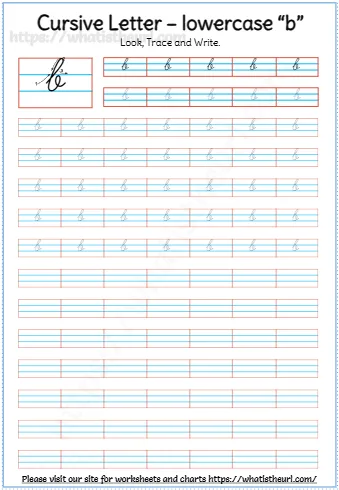 Cursive Letter Lowercase B