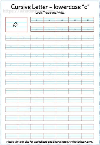 Cursive Letter Lowercase C