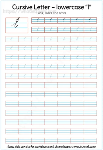 Cursive Letter Lowercase L