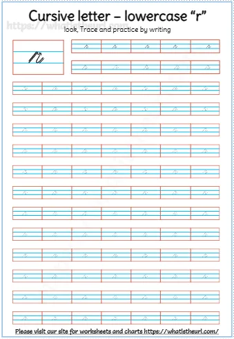 Cursive Letter Lowercase R