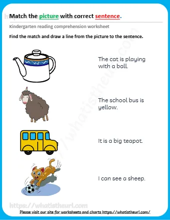 Match The Picturewith Correct Sentence
