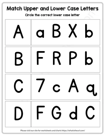 Matching upper and lowercase letters