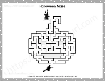Maze Puzzles For Kids - Printable Halloween Mazes For Kids