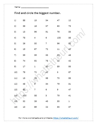 For More Worksheets And Printable