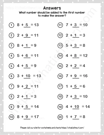 What Number Should Be Added To The First Number
