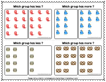 More or Less Flashcards