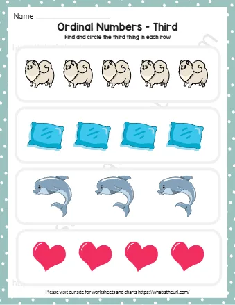 Ordinal Numbers Worksheet Find The 3rd Exercise 2