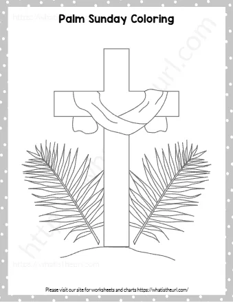 Palm Sunday Coloring Pages Printable