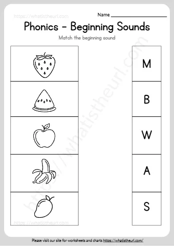 Match The Beginning Sound