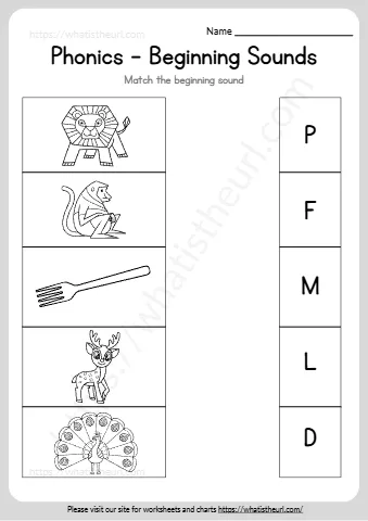 Match The Beginning Sound
