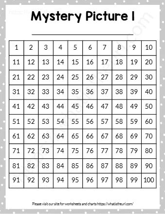 Find The Answer On The Hundreds Chart And Color It