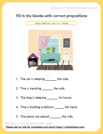 Fill In The Blanks With Correct Prepositions