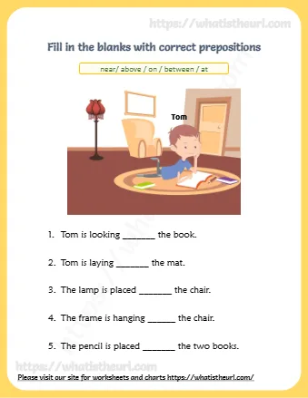 Fill In The Blanks With Correct Prepositions