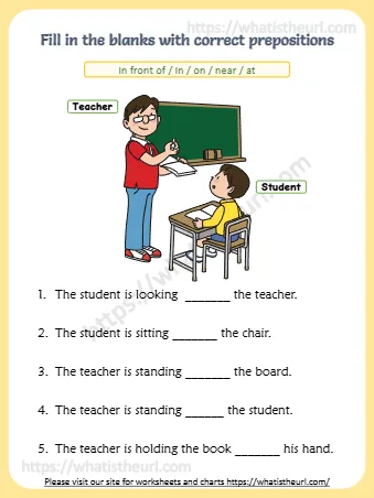 Fill In The Blanks With Correct Prepositions