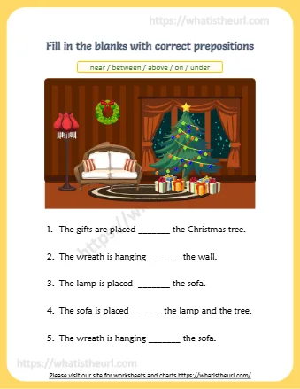 Fill In The Blanks With Correct Prepositions