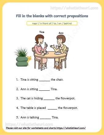Fill In The Blanks With Correct Prepositions