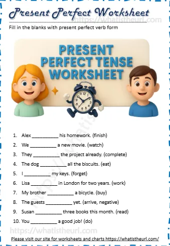 Fill In The Blanks With Present Perfect Verb Form