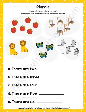 Look At These Pictures And Complete The Sentences With Correct Plurals