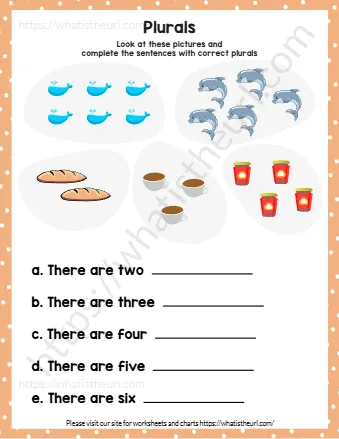 Look At These Pictures And Complete The Sentences With Correct Plurals