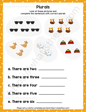 Look At These Pictures And Complete The Sentences With Correct Plurals