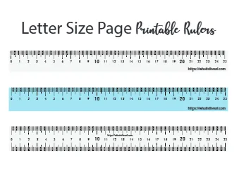 Printable Rulers for Letter and A4 Size Papers – Up to 25 centimeters