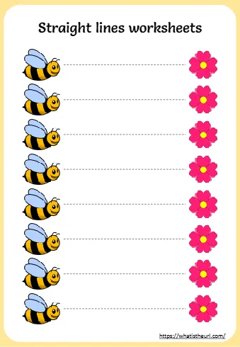 Straightlines Worksheets For Kids Straight Lines Worksheets