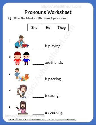 Q Fill In The Blanks With Correct Pronouns
