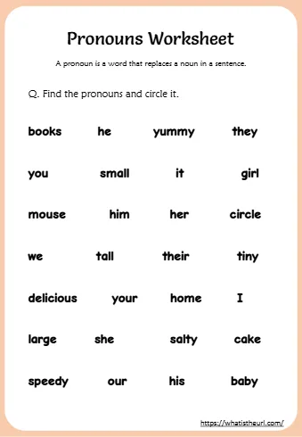 A Pronoun Is A Word That Replaces A Noun In A Sentence