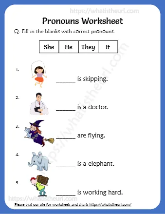 Q Fill In The Blanks With Correct Pronouns