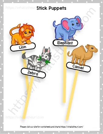Puppet Animals With Stick