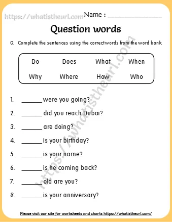 Q Complete The Sentences Using The Correct Words From The Word Bank