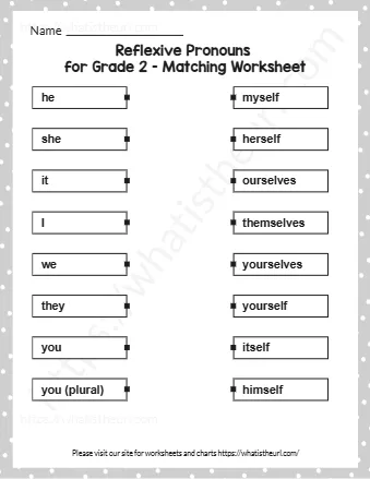 For Grade 2 Matching Worksheet