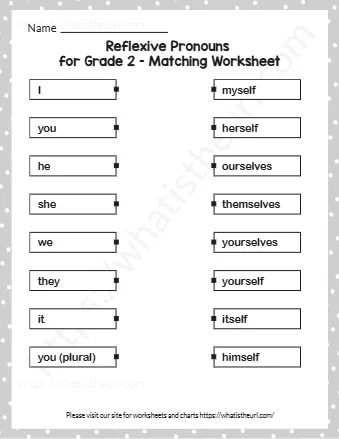 For Grade 2 Matching Worksheet