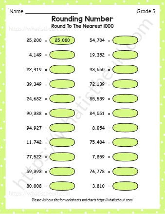 Round To The Nearest 1000