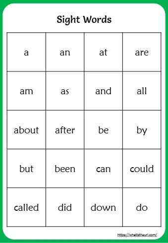 A An At Are