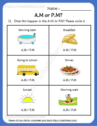 A M Or P M