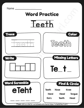 H A Word Practice