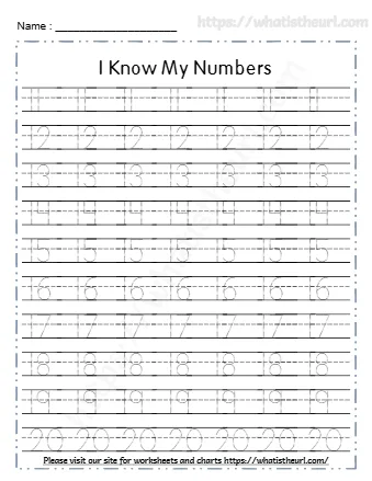 I Know My Numbers