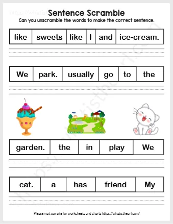 Can You Unscramble The Words To Make The Correct Sentence