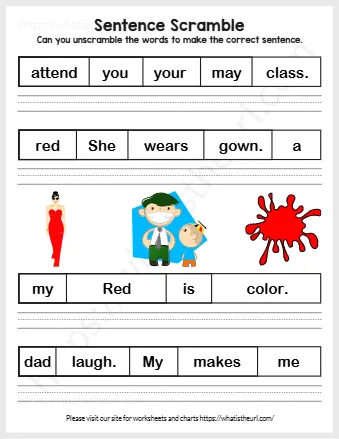 Can You Unscramble The Words To Make The Correct Sentence