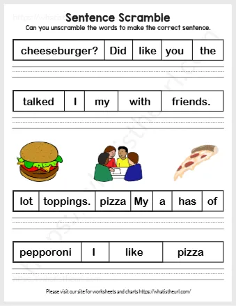 Can You Unscramble The Words To Make The Correct Sentence