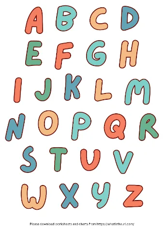 Uppercase Letters Poster Chart