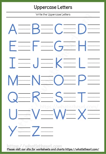 Uppercase Letters Writing Practice