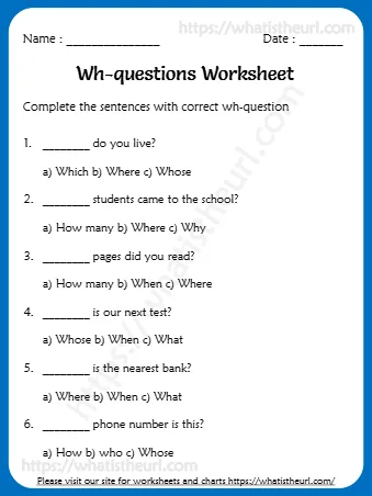 A Which B Where C Whose