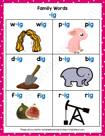 Word Family Worksheets 20 Pages