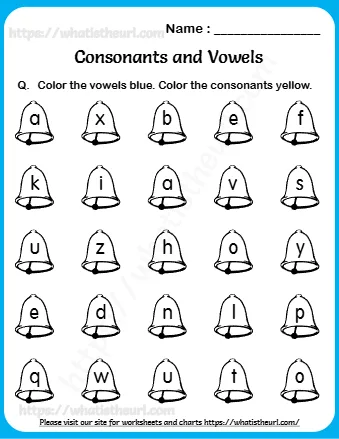 Worksheets On Consonants And Vowels