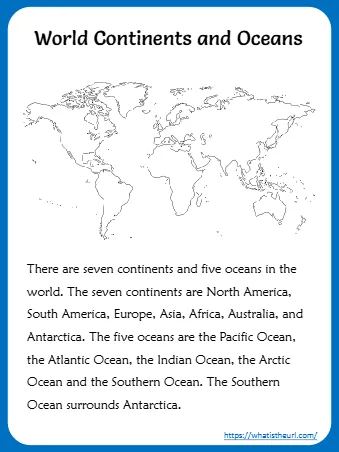 World Continents And Oceans